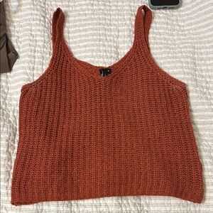 Rust Knit Tank Top